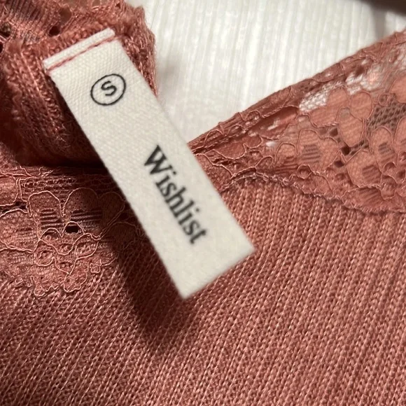 Vici Isn't It Romantic Lace Henley Top - Picture 5 of 7